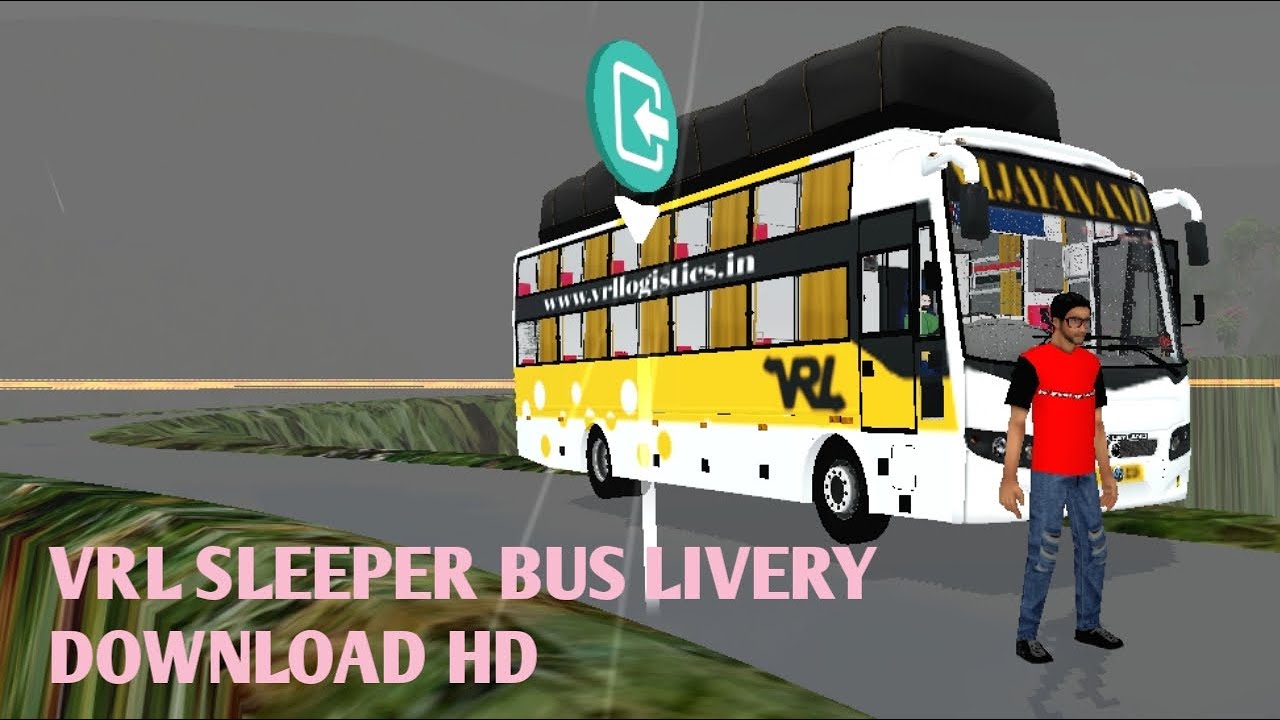 VRL Sleeper bus livery |HD Liverys |VRL Travels bus livery download HD for BV Maxima Sleeper bus mod