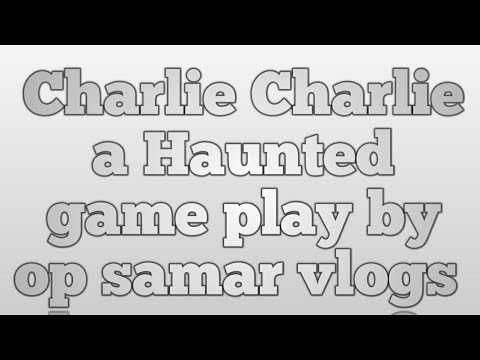 Charlie charlie game is not joke