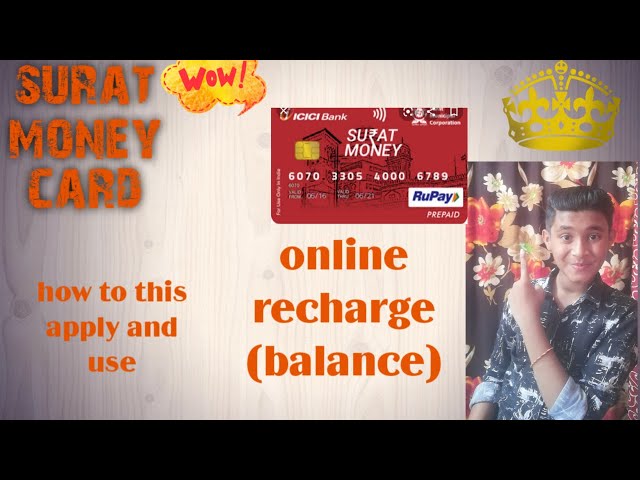 Surat money card online recharge in g pay/surat money card this apply