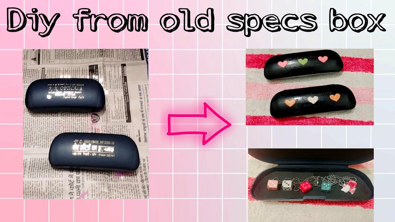 Diy from old specs box /diy from waste material /plastic box