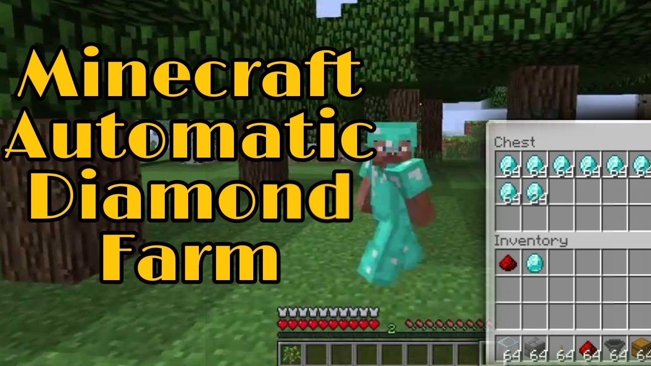 Minecraft Automatic Diamond And  Xp Farm ||