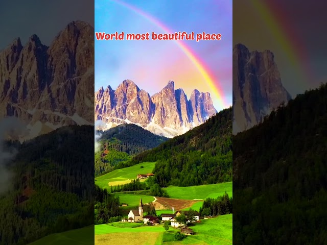 World most beautiful place