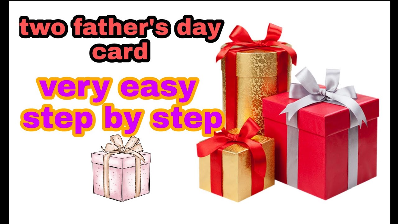 2 father's day cards step by step very easy to make father's day spiecal#fathersday#bhuvneshgovil
