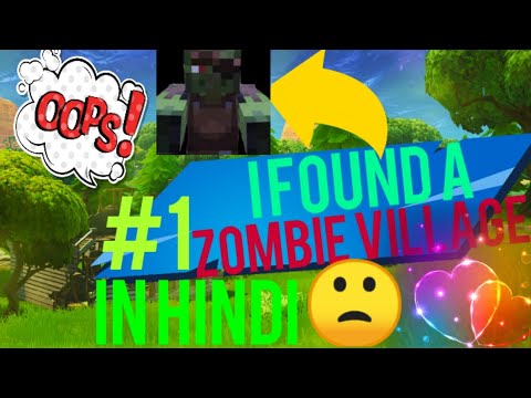 I Have Found A Zombie Village.|Minecraft survival series in Hindi Part-1.