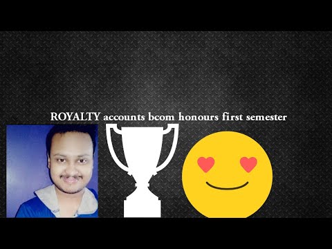 royalty accounts bcom first year practical questions basis to advance #journalentries