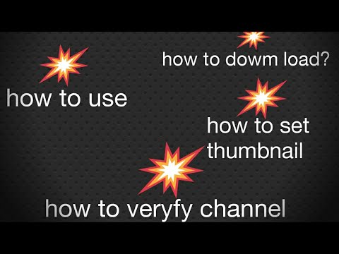 how to verify YouTube channel how to set thumbnail how to download your best thumbnail maker