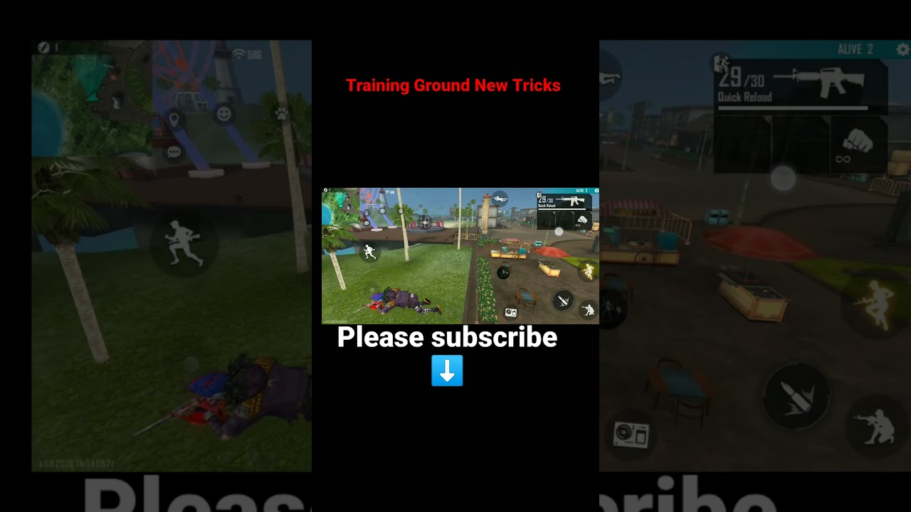 TRAINING GROUND NEW TRIPS AND TRICK||Training round||TRICKS IN TRAINING MODE FREE FIRE||#Shorts