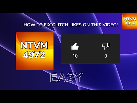 How to fix glitch likes on this video! (EASY)