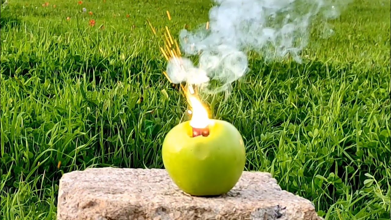 explosion firecracker inside the  fruit | amazing damage !!!!!