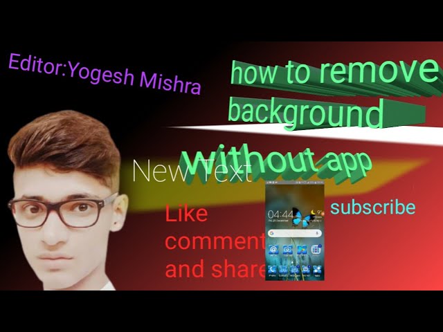 how to Remove background without aap // aap apne photo ka background remove kaise kate