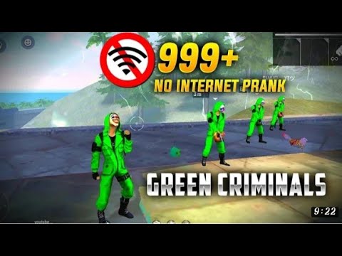 Green criminal prank on enemies 999+ internet prank