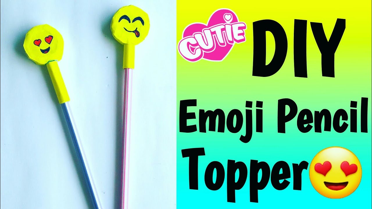DIY Handmade Emoji Pencil topper| Emoji Crafts| paper crafts| kids paper crafts| Aastik paper craft