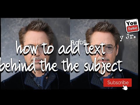 How to add text behind the objects or any pictures Check Discription for more videos
