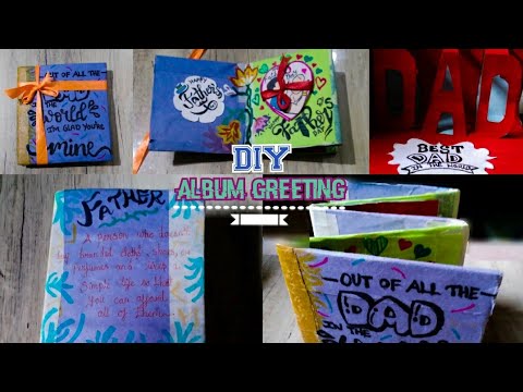 How to make Father's day album greeting card❤️