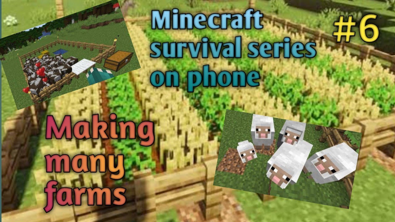Minecraft survival series on phone | Funny gameplay | I make many farms | #minecraft #gaminggamers
