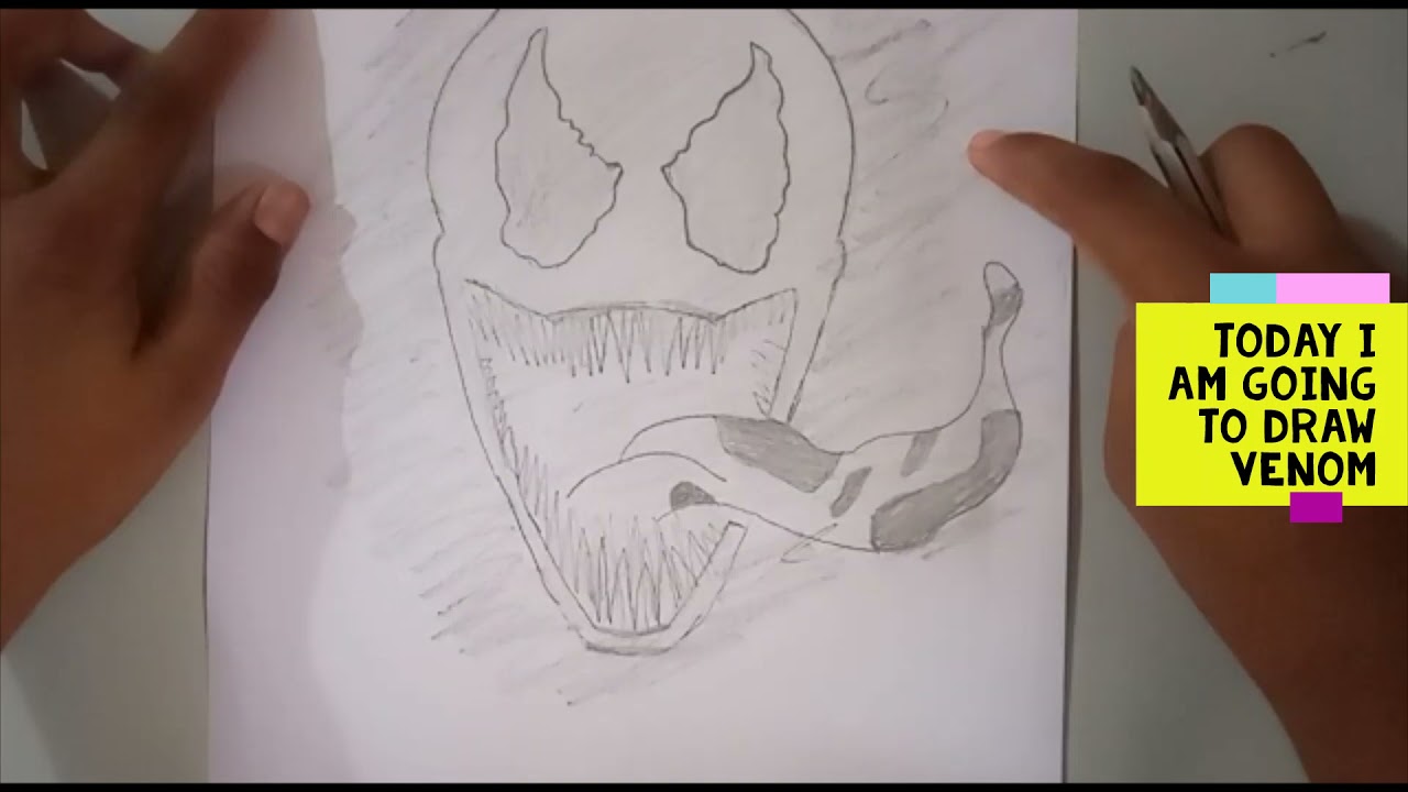 Easy venom bro drawing