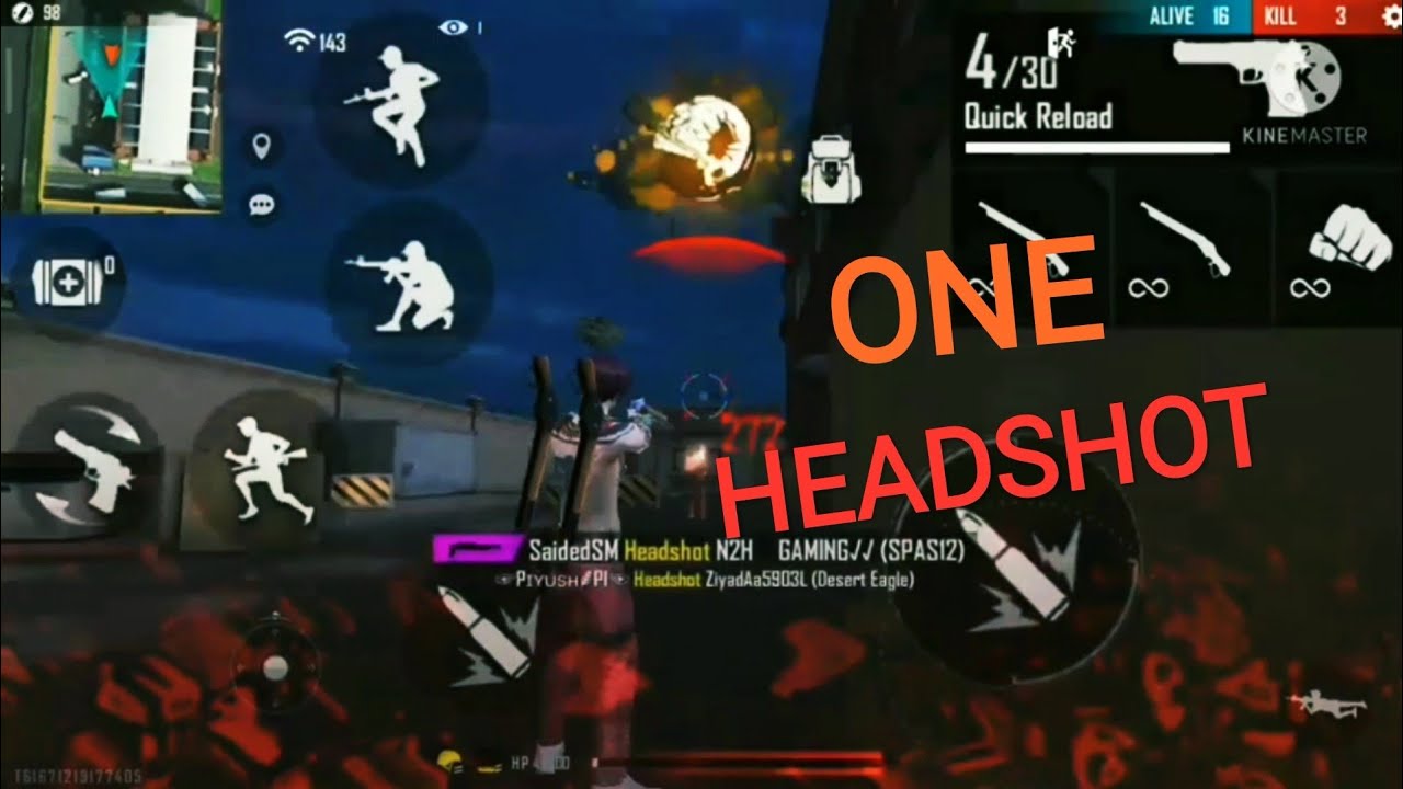 Only Headshot gameplay | Garena freefire