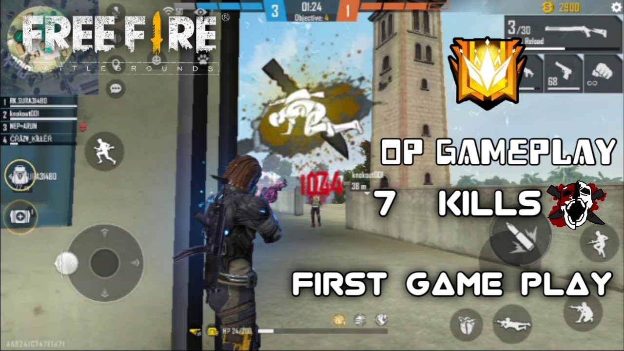 This is my first video on youtude| FREE FIRE