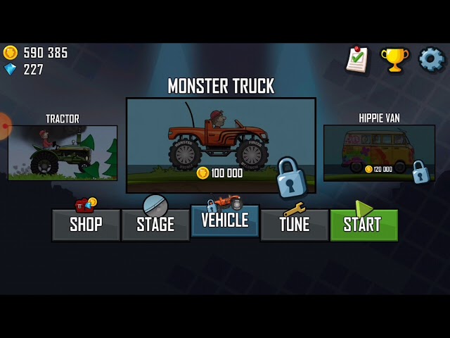 BUYING A MONSTER TRUCK IN HILL CLIMB RACING || OP PRINCE YT #part2
