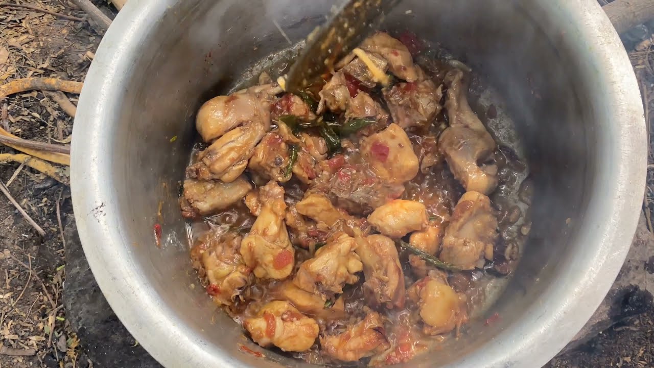 Palak Chicken| Tawa Chicken| Bhagara Khana| Outdoor cooking.