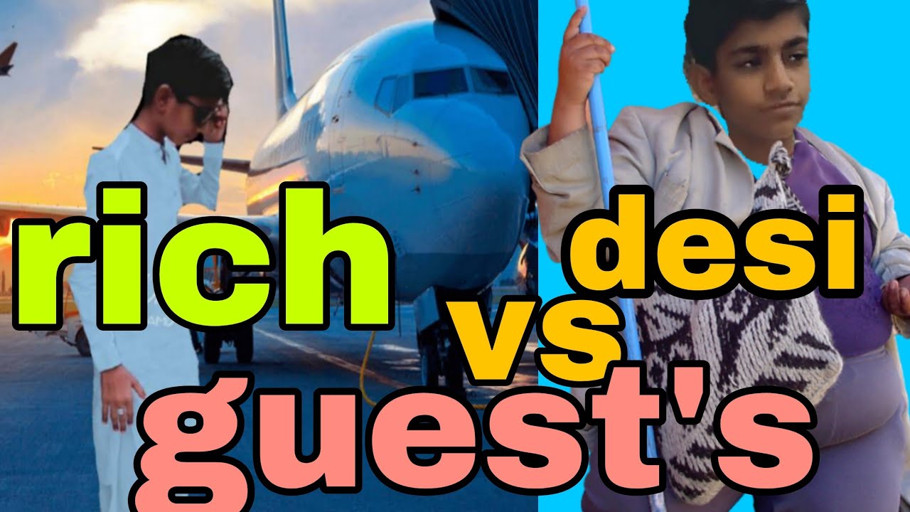 Rich vs Desi guest's || Ameer vs Desi mehman || English subtitles || 3mast friends