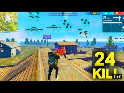 impossible crazy 😯 solo vs squad gameplay free fire Max 💪