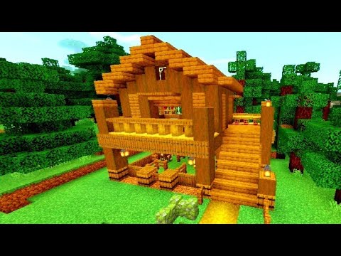 How to make a spruce survival house in minecraft (tutorial)