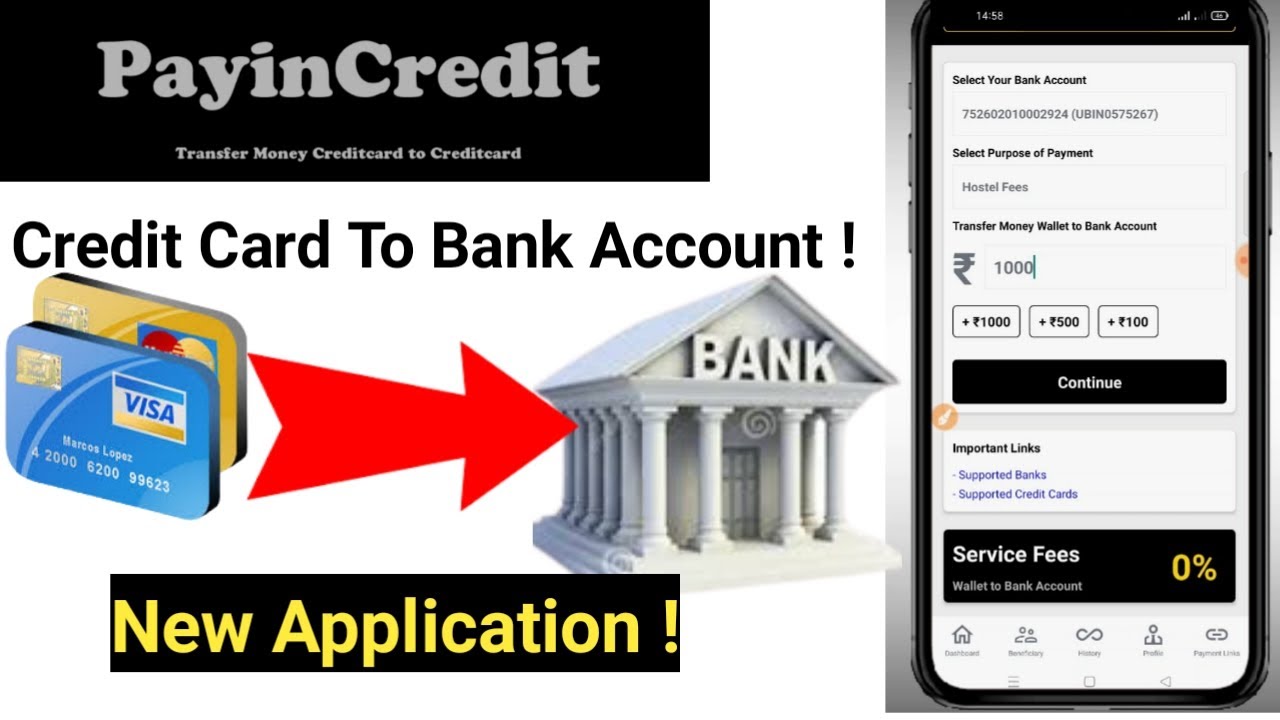 New Application Credit card to Bank account money transfer | How to money transfer form credit card|