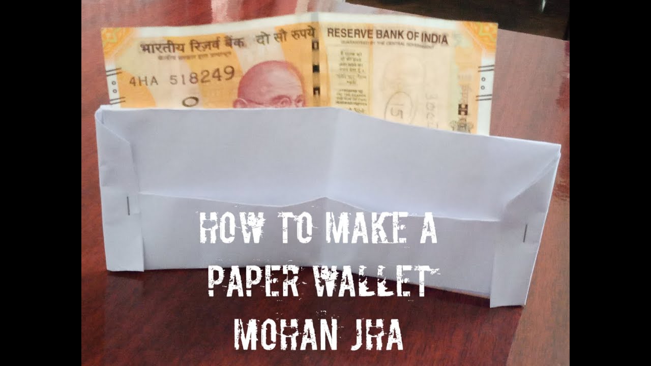How to make a paper wallet/Mohan Jha