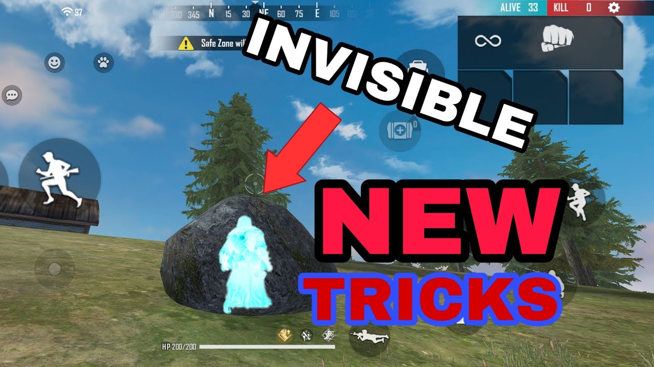 INVISIBLE NEW TRICKS IN FREE FIRE GAMING WITH ASAD