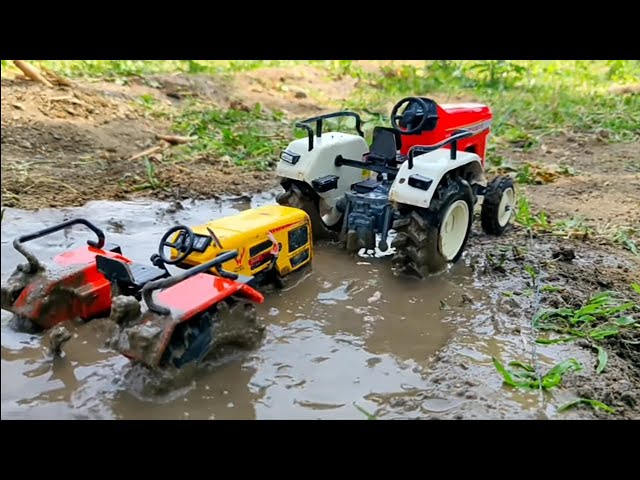 Hmt tractor in the mud and swraj