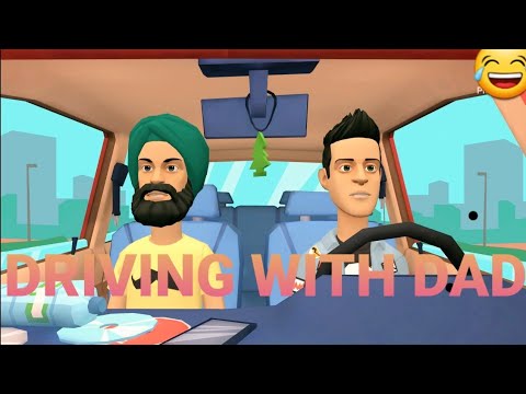 DRIVING WITH DAD #animated #funny #angrydad #comedy must watch ???