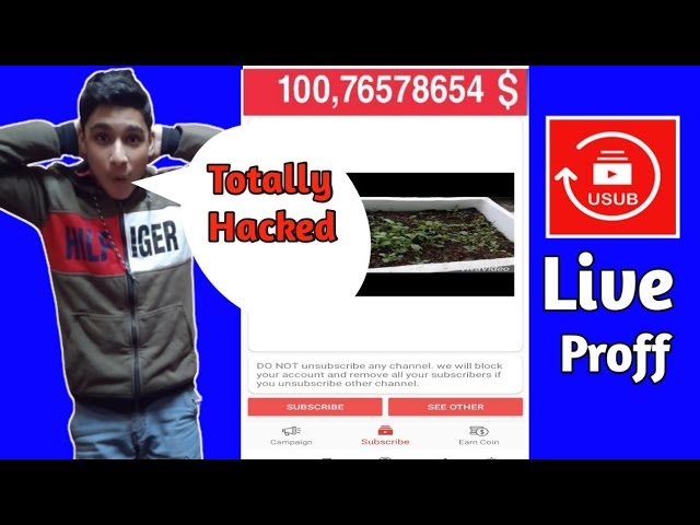 How to hack usub | how to hack sub4sub |get unlimited coin 100% Working trick || 2021 new trick