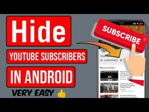 how to hide your yt subscribe// in android 2021