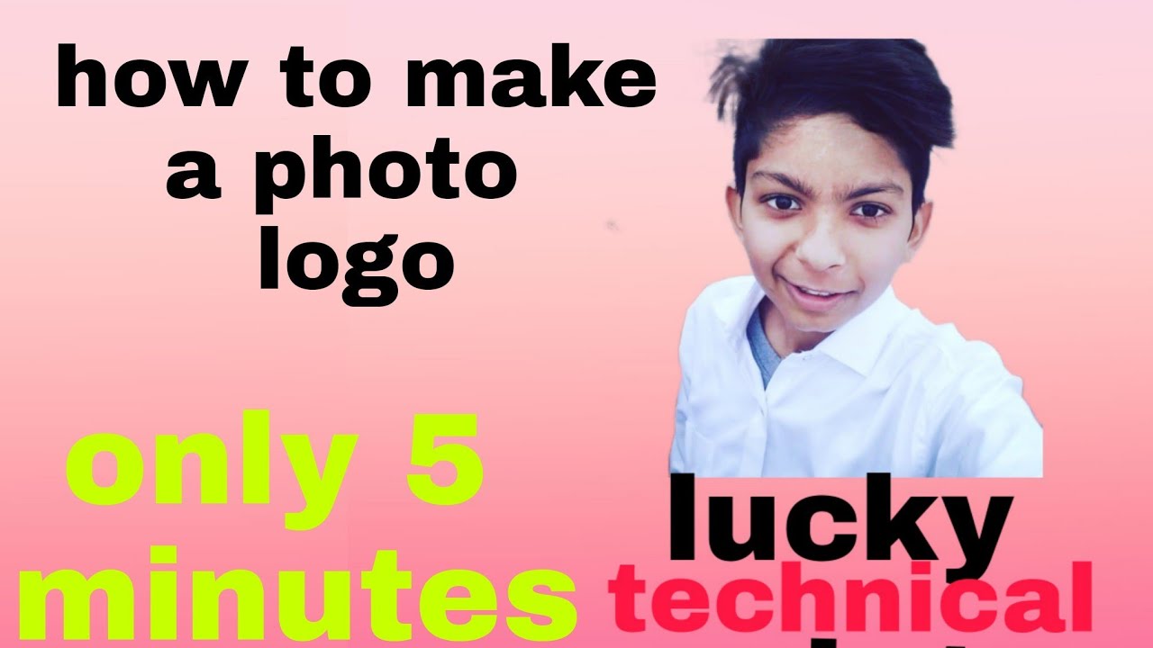 How to make a photo logo in youtube