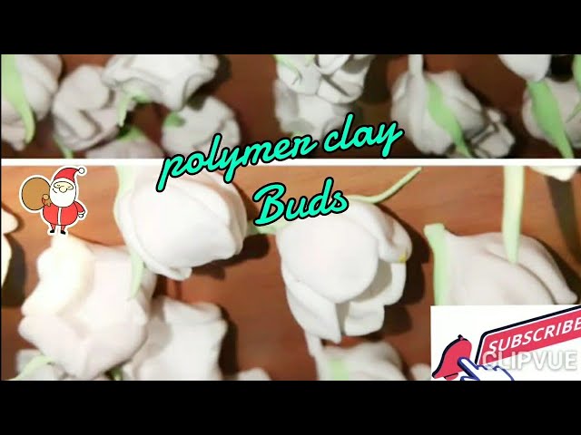 Beautiful super polymer clay Buds Tutorial/soft flexible clay Jasmine,Diy gajre buds handmade