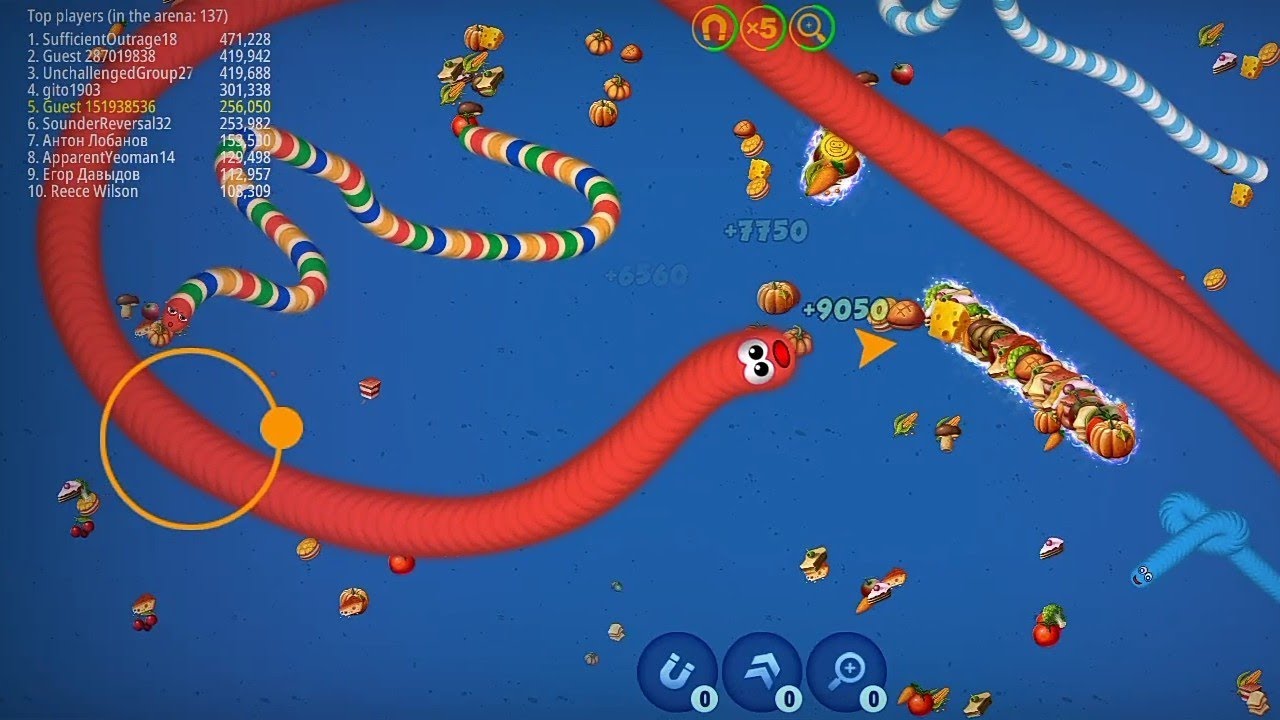 Worms Zone Gameplay #wormsgames #snakegames
