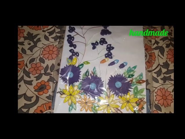 paper_craft_for_wall_hangingArts_crafthome_decorating_flowersmaking_wall_framequilling_sunflower