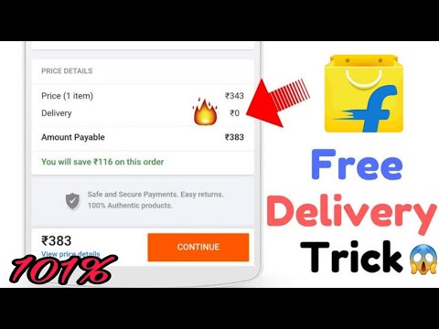 Flipkart Free Delivery Trick 2022 🔥 || How to get free delivery on flipkart || flipkart Freeshipping