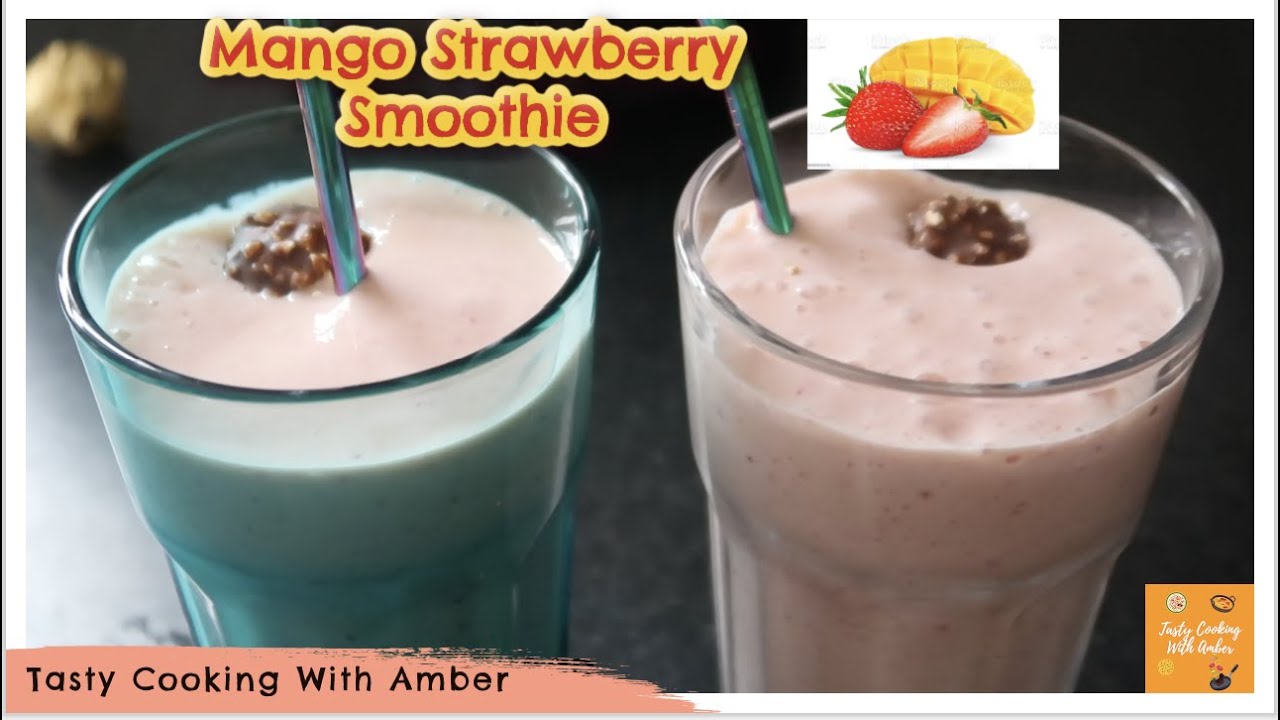 Mango Strawberry MilkShake