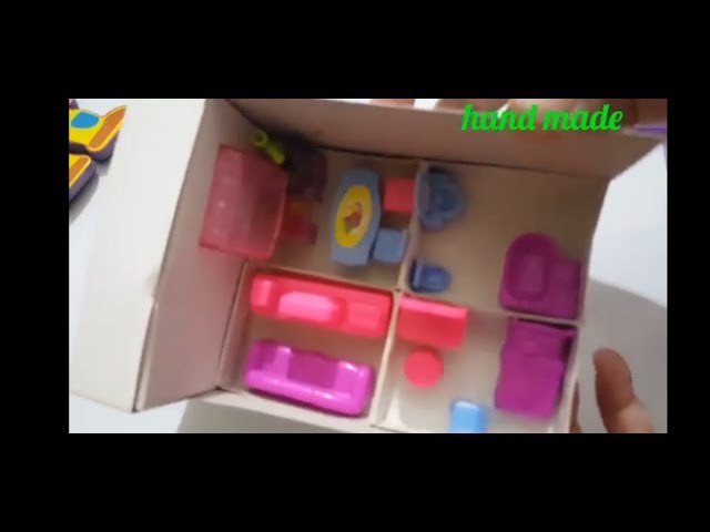 How to make recycled doll house hand made in home for mach sticks