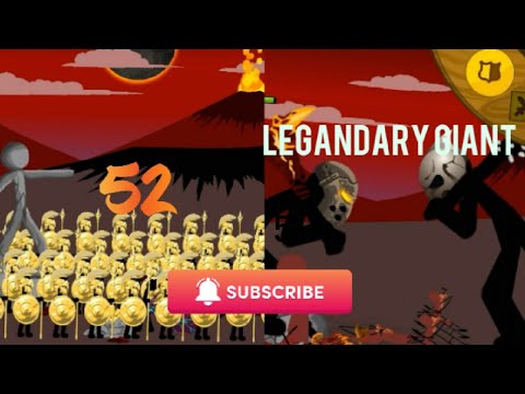 Stick war legacy LAST STAND with 52 golden speartons and a Legendary giant | by LOOP GAMERZ.