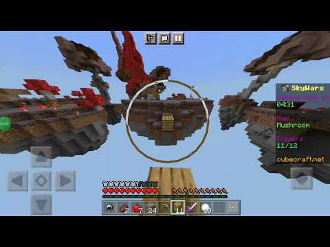 My epic gameplay  in cube craft sky wars ?