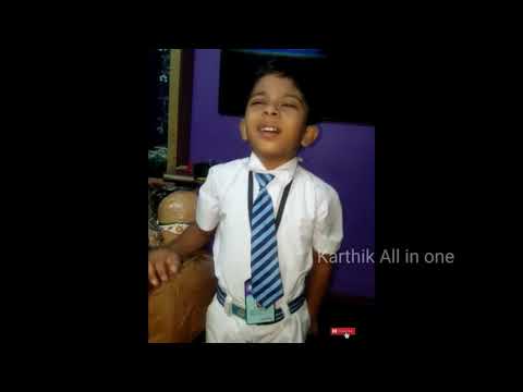 No.... im not going to school | old video | karthik all in one