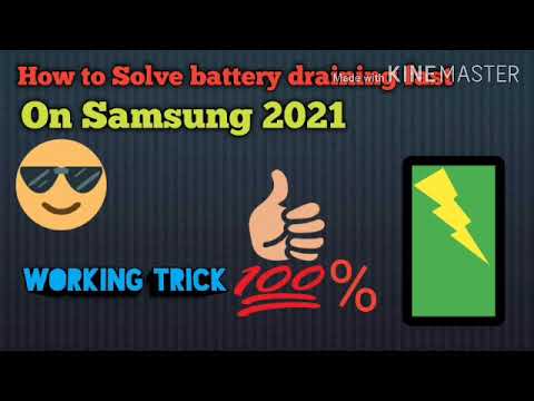How to solve battery draining fast problem on samsung|01/05/2021