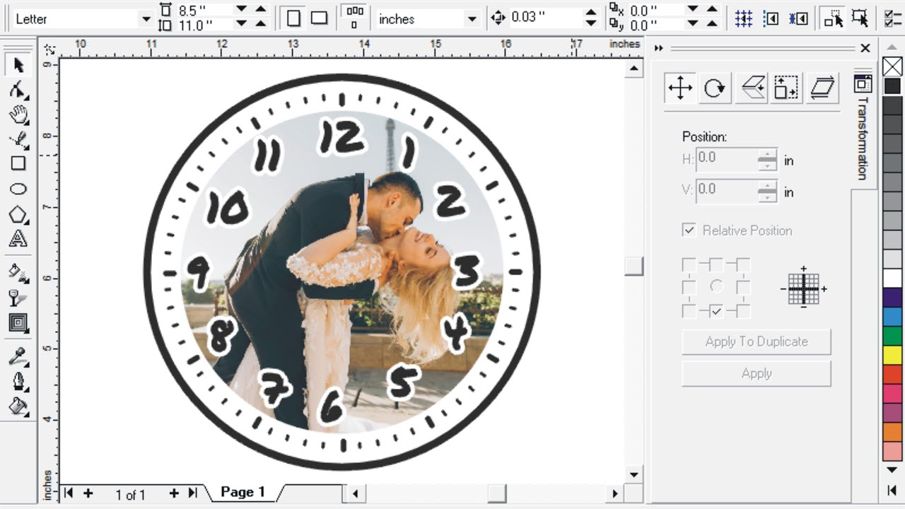 How to create personalize clock design coreldraw #photoediting #coreldraw  #vector #clock #graphic