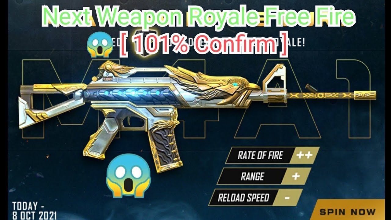 Next Weapon Royale Free Fire [ 101% Confirm ] | Free Fire Next Weapon Royale M4A1 Gun Skin
