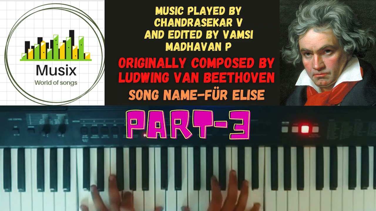 Fur Elise|| Part-3(Part-1+2)| Chandrasekar V| Vamsi Madhavan P | Ludwig Van Beethoven|