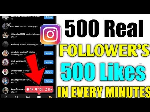 1Min=50follower | 10min=500 | Instagram best trick to increase follower and like