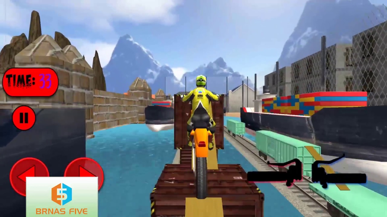 Bike Racing Games - Bike Stunts on Crazy train Mania Trailer by BRNAS 5